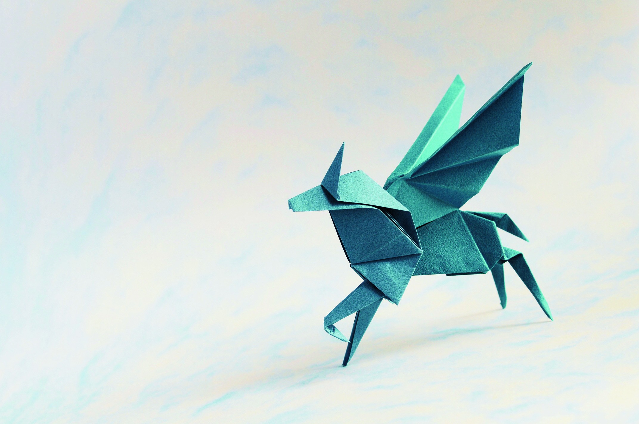 Pégase en origami, emblème du Cabinet Pégase